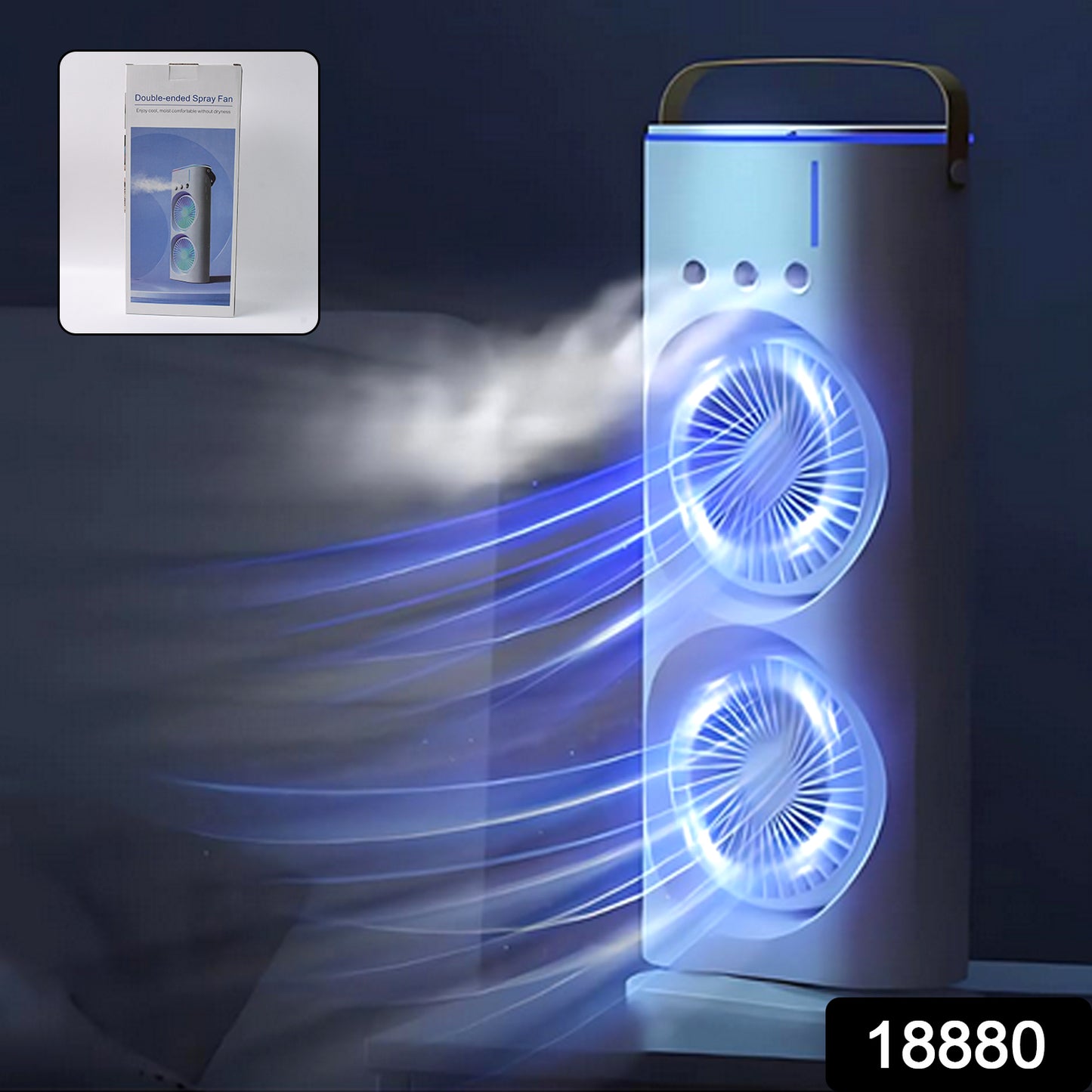 Portable Tower Mist Spray Cooling Fan Air Cooling Fan (1 Pc) - Springkart 