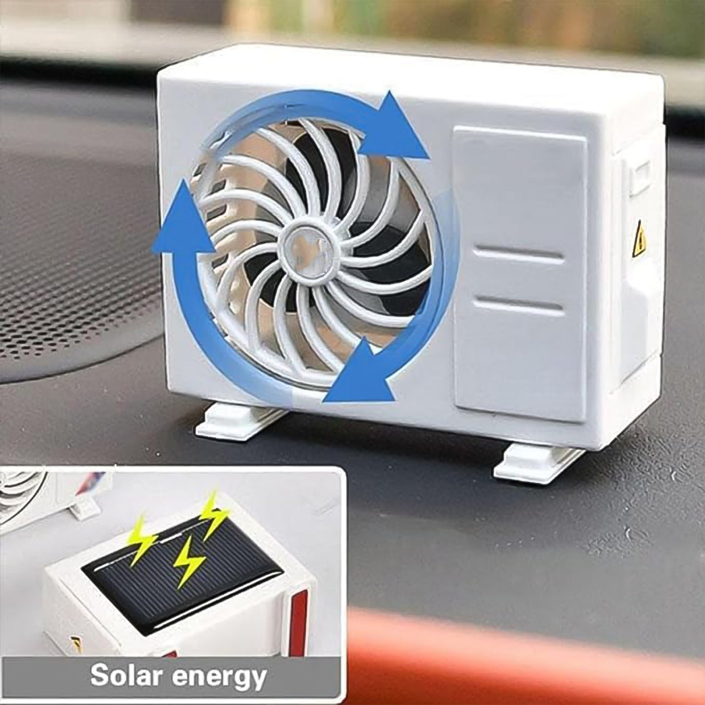 Ac Design Solar-powered Car Air Freshener Built-in Perfume Diffuser For Dashboard And Ac Vent - Springkart 