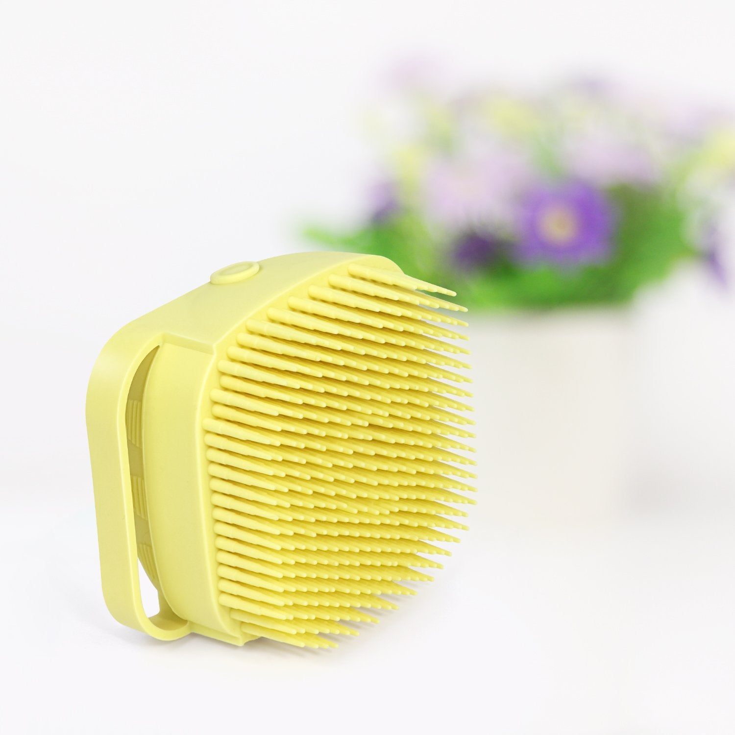 1348b Silicone Massage Bath Body Brush With Shampoo Dispenser - Springkart 