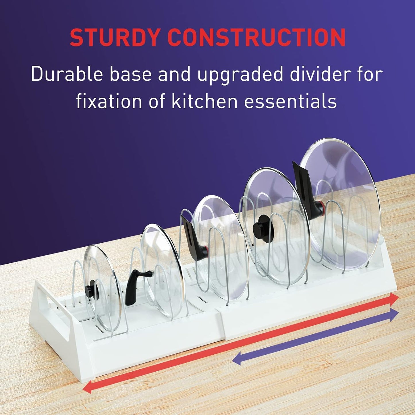 Pots And Pans Organizer Rack For Under Cabinet - Springkart 
