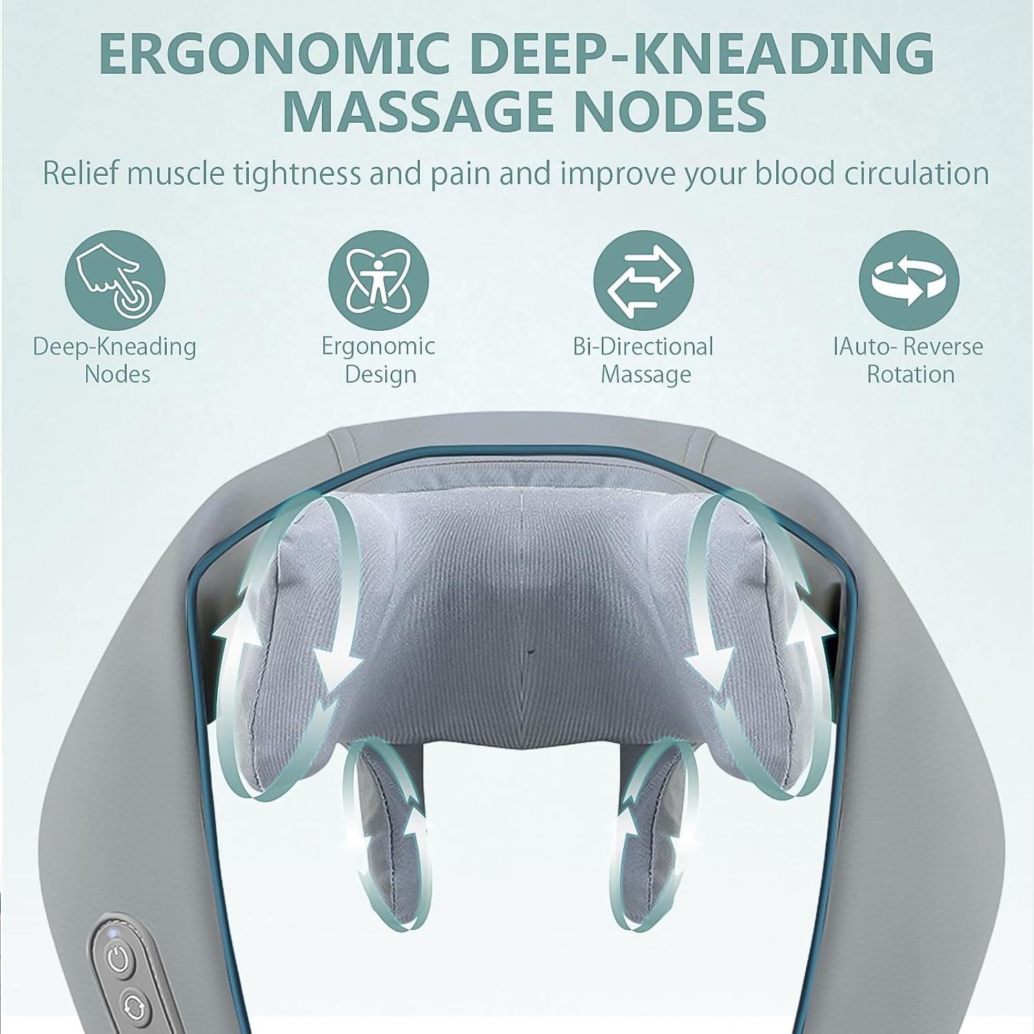 Neck Shoulder Massagers With Heat Electric Rechargeable (1 Pc) - Springkart 