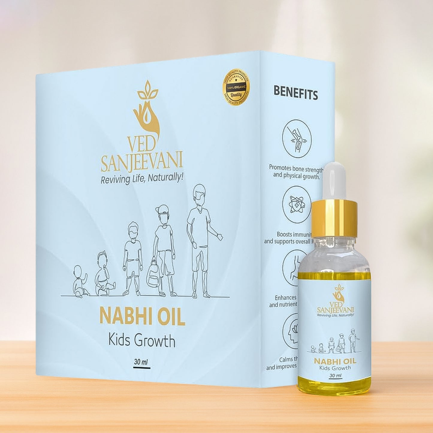 Ved Sanjeevani Nabhi Oil For Kids Growth (30ml  1 Pc)