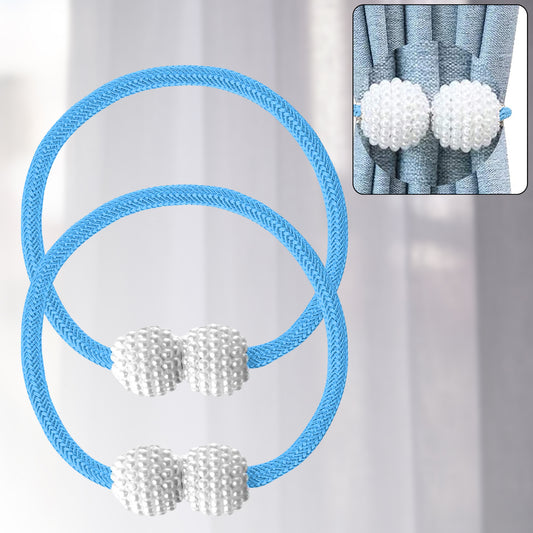 Polyester And Magnet Curtain (2 Pc) - Springkart 