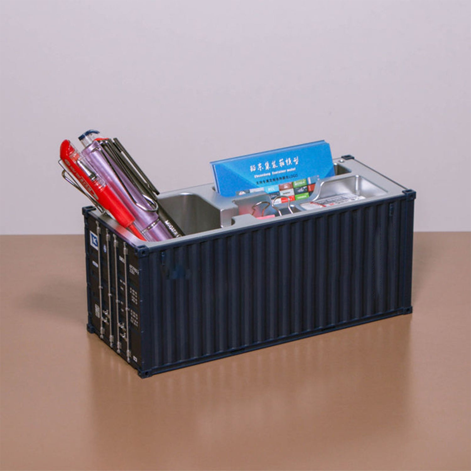 8749 Shipping Container Pen Holder Shipping Container Model Pen Name Card Holder Simulated Container Model For Business Gift - Springkart 