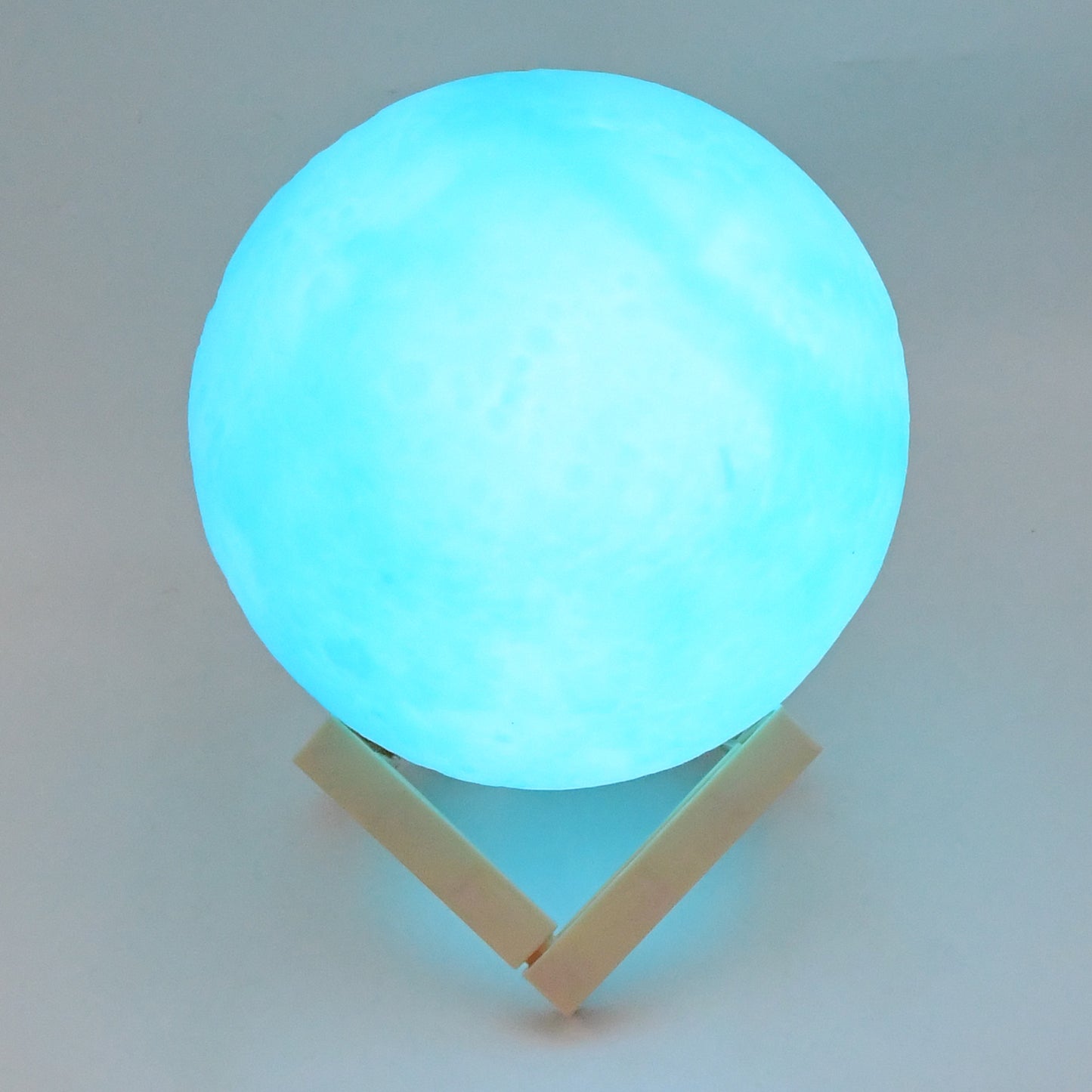 Moon Night Lamp Blue Color With Plastic Stand (15 X12 Cm 1 Pc) - Springkart 