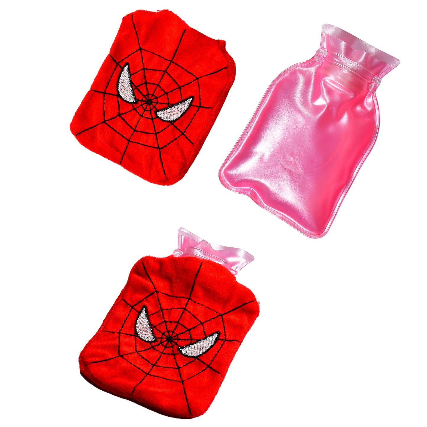 6508 Spiderman Small Hot Water Bag With Cover For Pain Relief Neck Shoulder Pain And Hand Feet Warmer Menstrual Cramps. - Springkart 