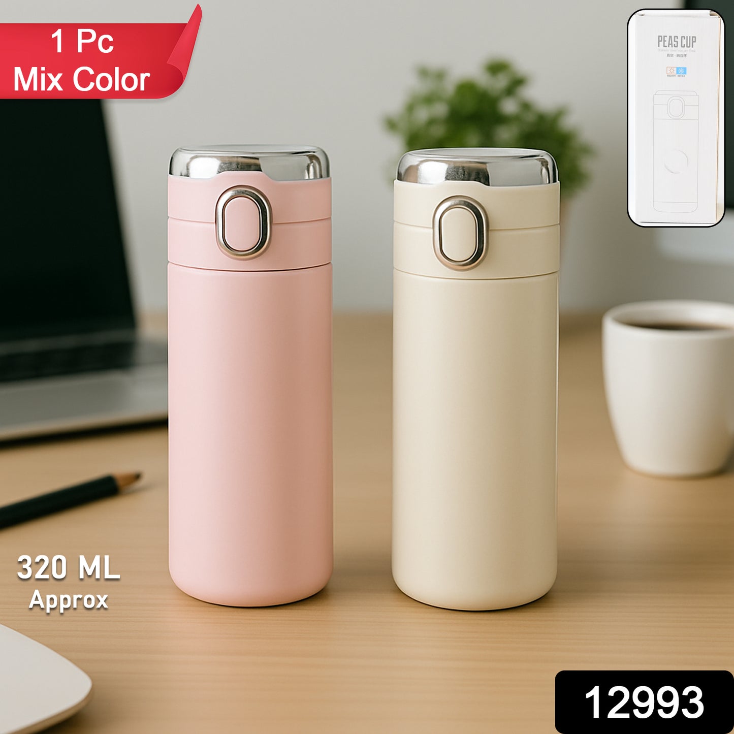 Smart Vacuum Insulated Water Bottle With Led Temperature Display Cold  Hot  Leak Proof  Office Bottle  Gym  Home  Kitchen  Hiking  Trekking  Travel Bottle (Mix Color  Design)