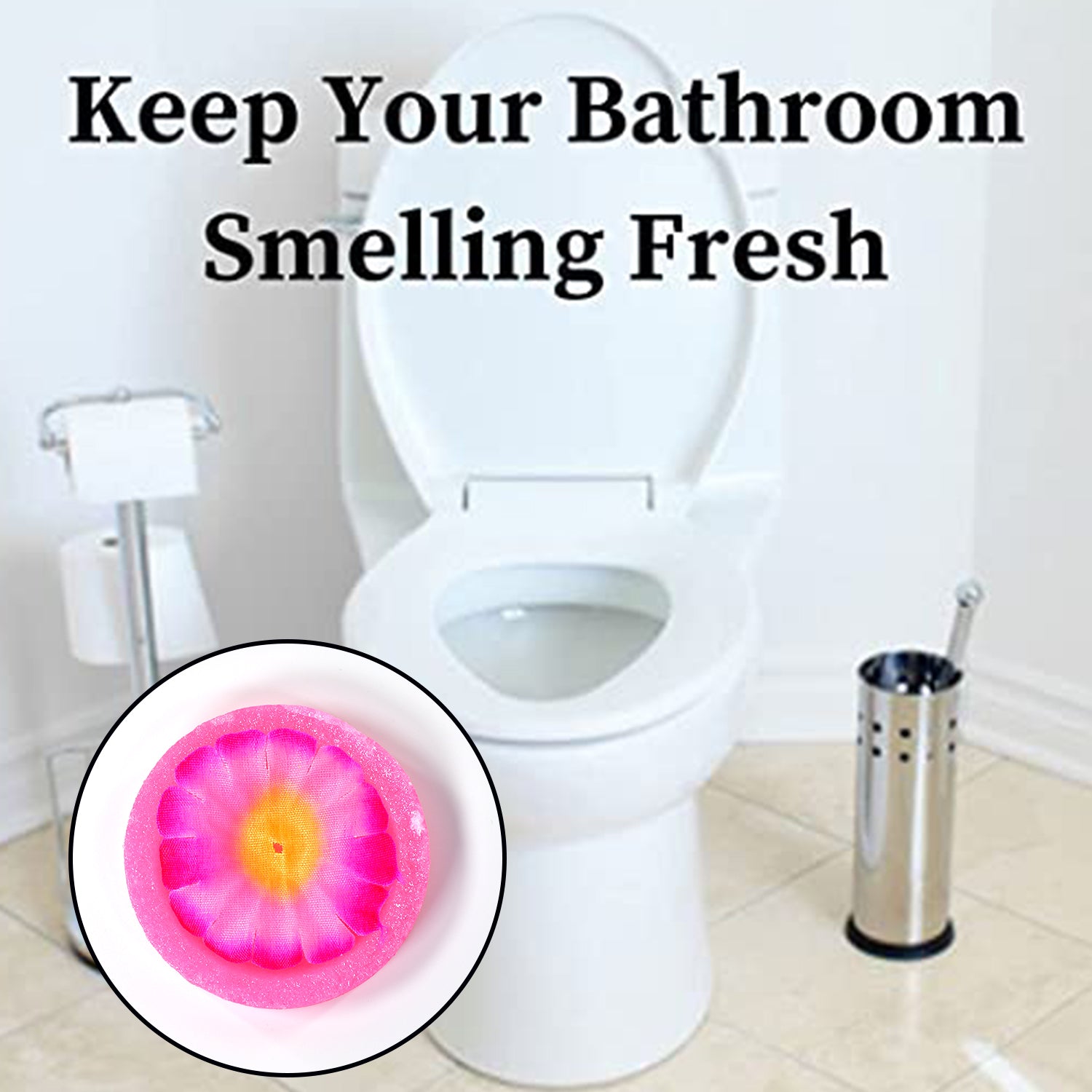 6284 World Air Freshener Flowers Block For Bathroom And Toilet - Springkart 