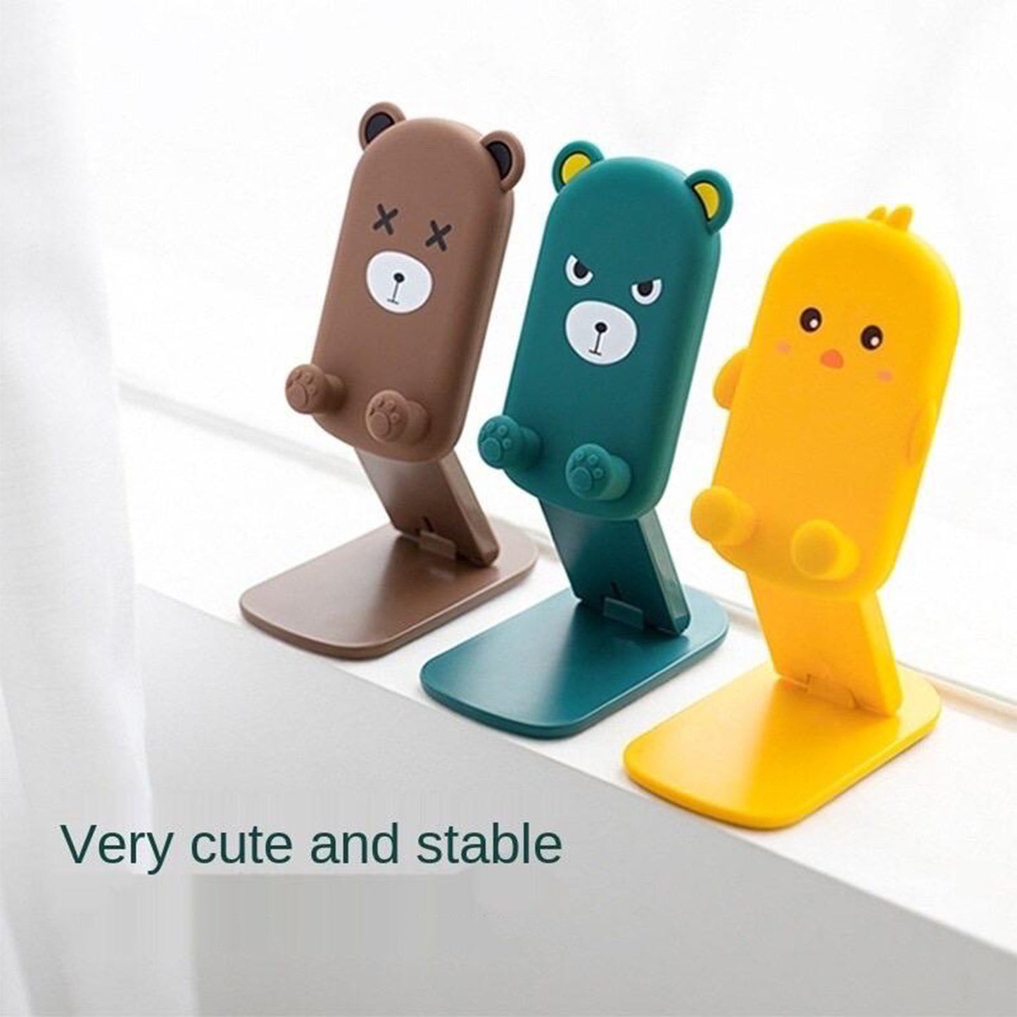 0216 Cute Cartoon Design Multi-angle Adjustable Foldable Mobile Stand