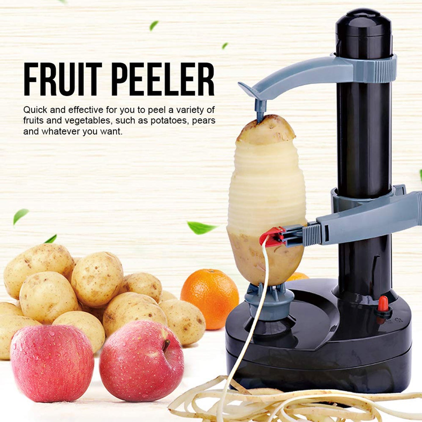 Multipurpose Electric Vegetable Fruit Peeler Automatic Potato Peeler (1 Pc) - Springkart 