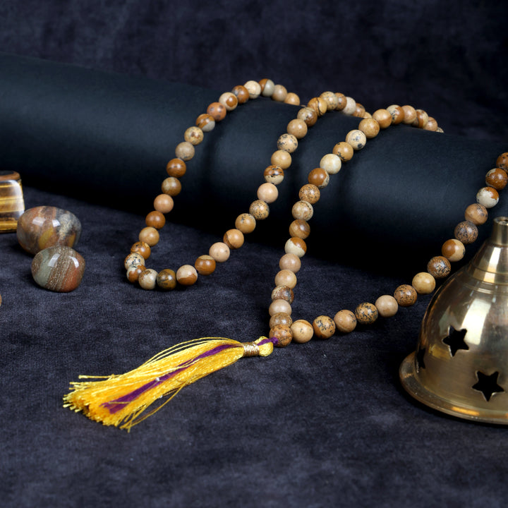 Shop Jasper Hakik Mala in India-COSMIC Power Mala