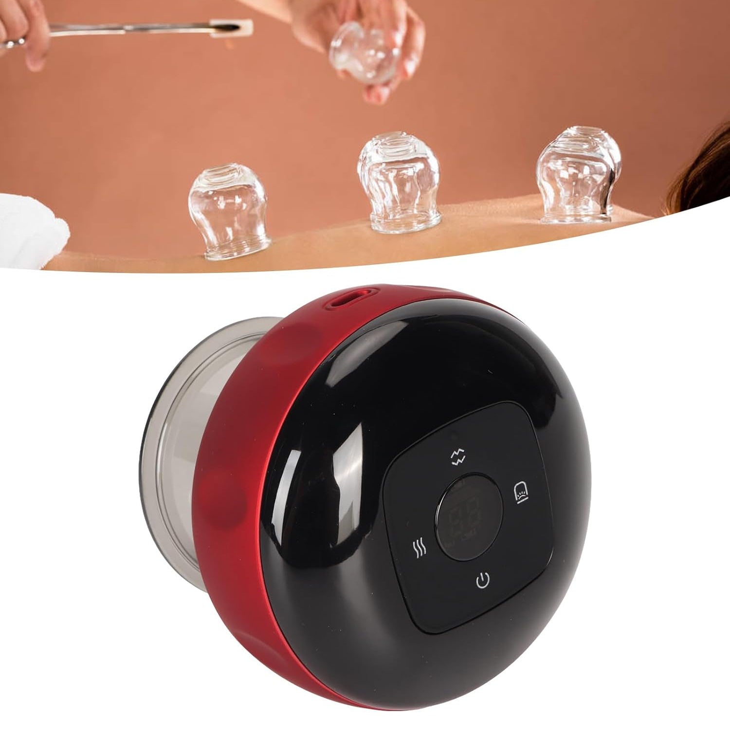 12625 Electric Intelligent Breathing Cupping Massage Instrument The Smart Cupping Therapy Sets Massager For Muscle And Joint Pain Cellulite Massage Back Pain Relief For Back Shoulder Leg (1 Pc) - Springkart 