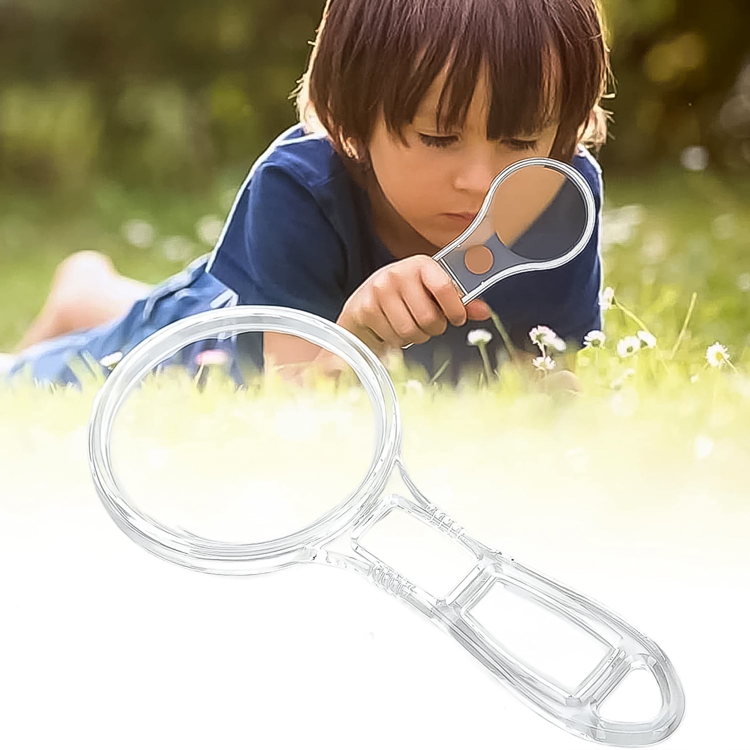 Handheld Plastic Magnifying Glasses (1 Pc 55 Mm) - Springkart 