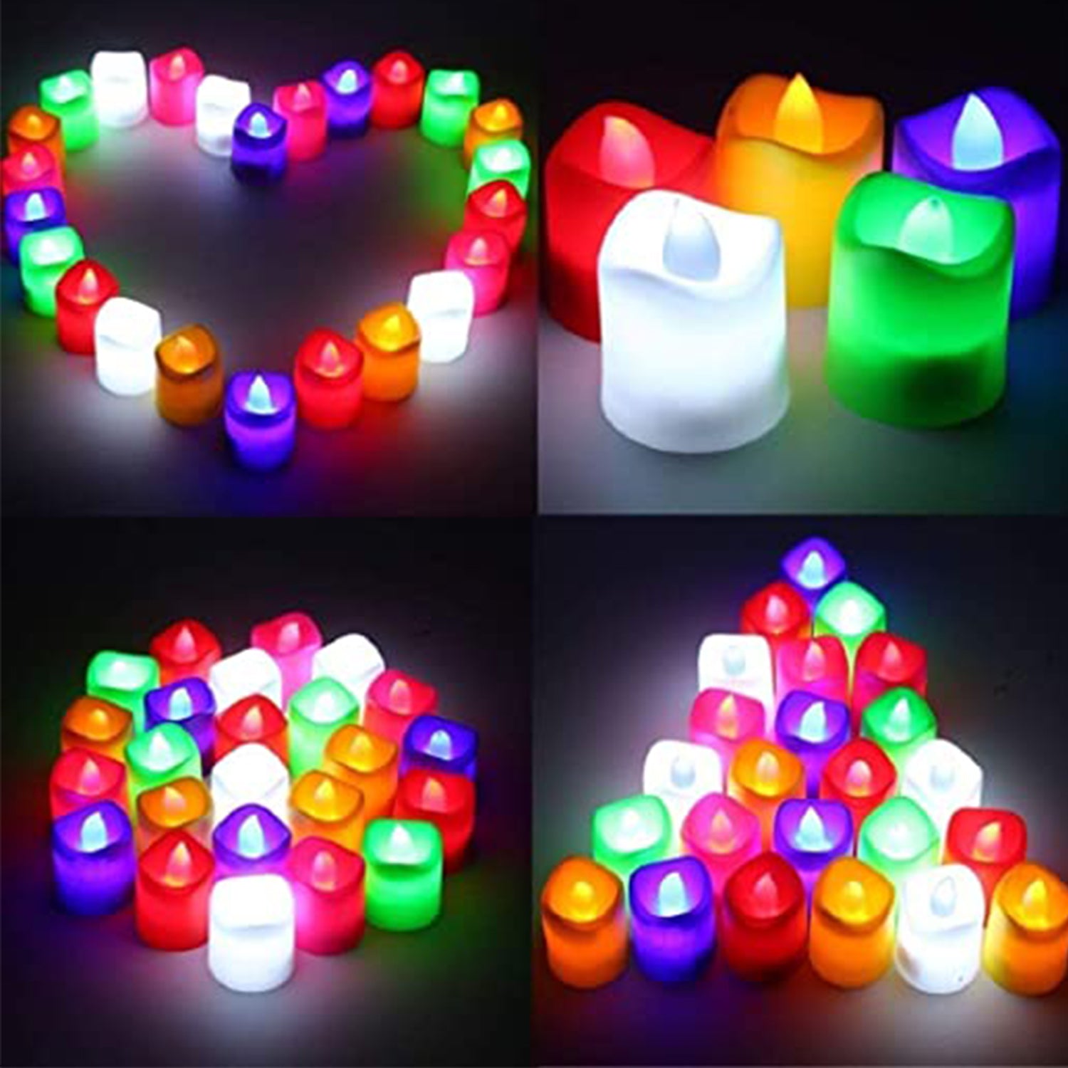 6430 1pc Festival Decorative - Led Tealight Candles Battery Operated Candle Ideal For Party. - Springkart 