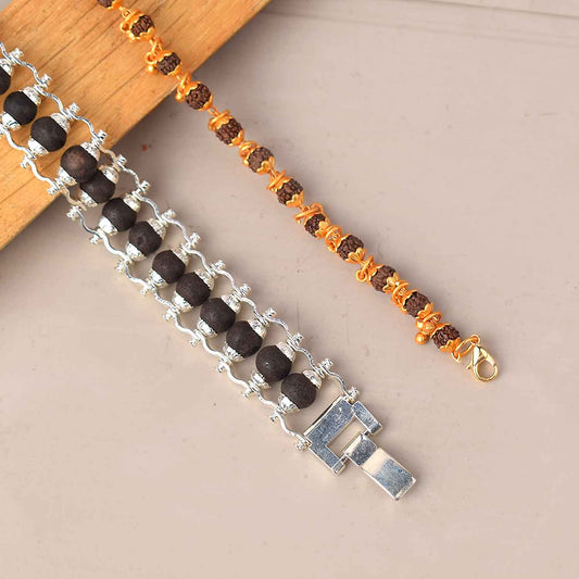 Govt. Certified Silver & Gold PVD Coated Bracelet Combo for Women