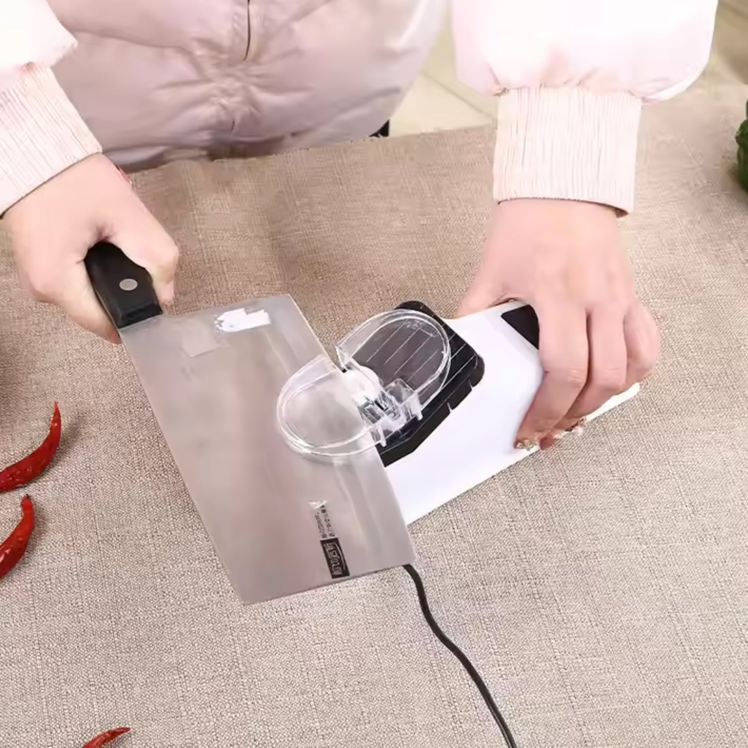 Electric Knives Sharpener Usb Powered Multi-function (1 Pc) - Springkart 