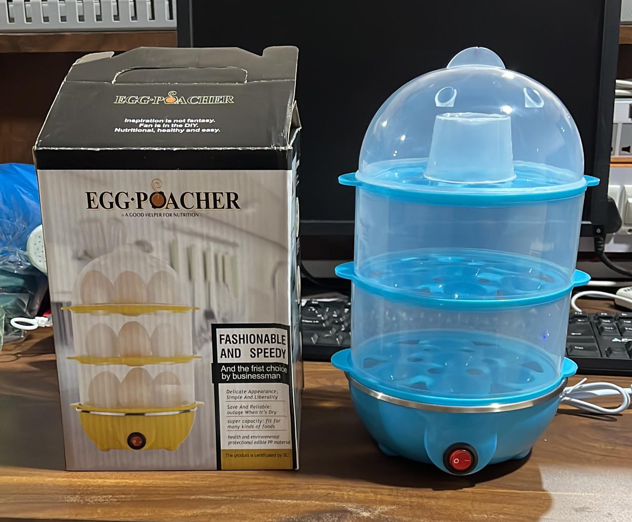 Egg Boiler / Poacher / Cooker / Electric Steamer (3 Layer) - Springkart 