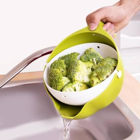 Multi-functional Washing Fruits And Vegetables Bowl Strainer With Handle - Springkart 