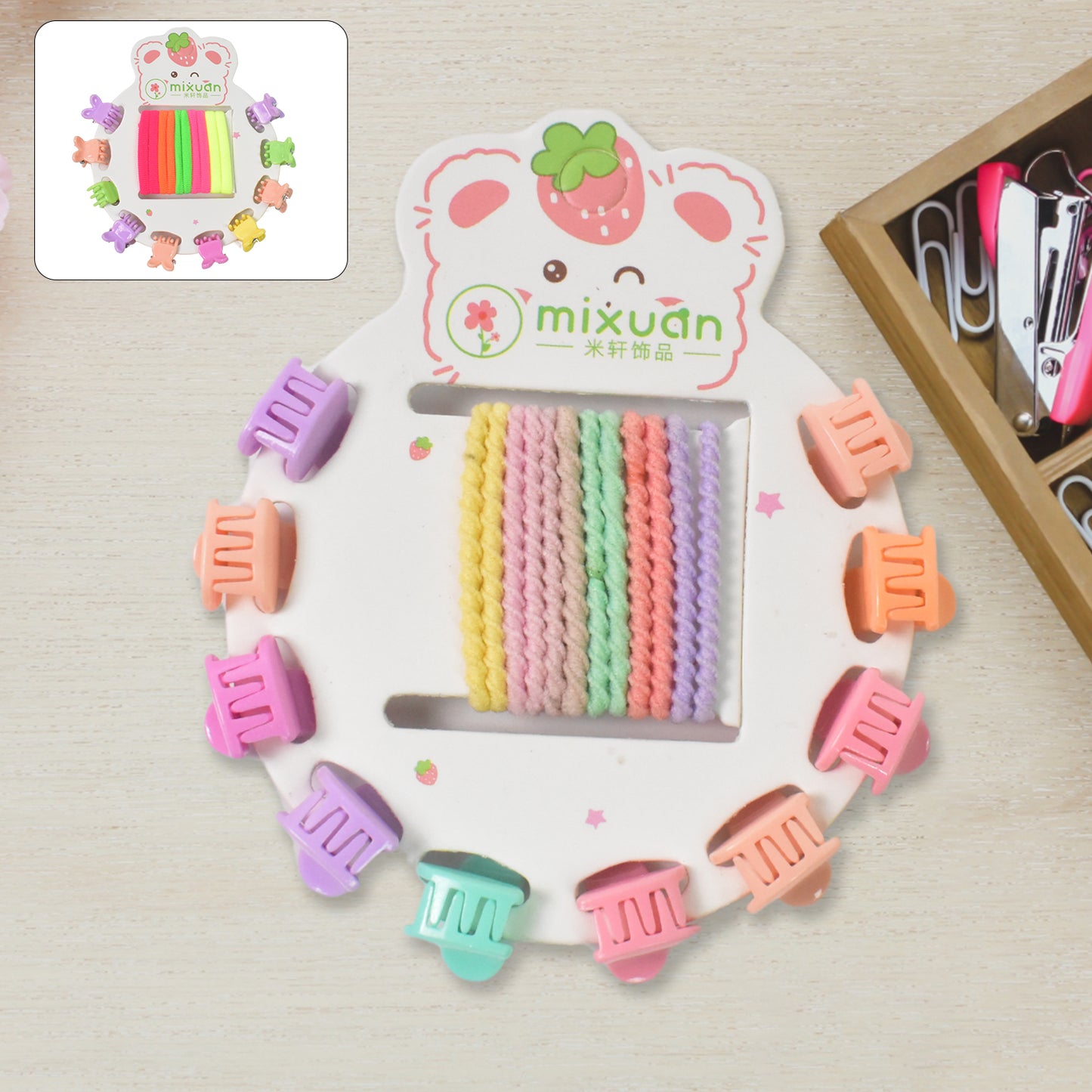 Hair Clips  Hairband For Girls Kids Hair Accessories (22 Pcs Set  Mix Design)