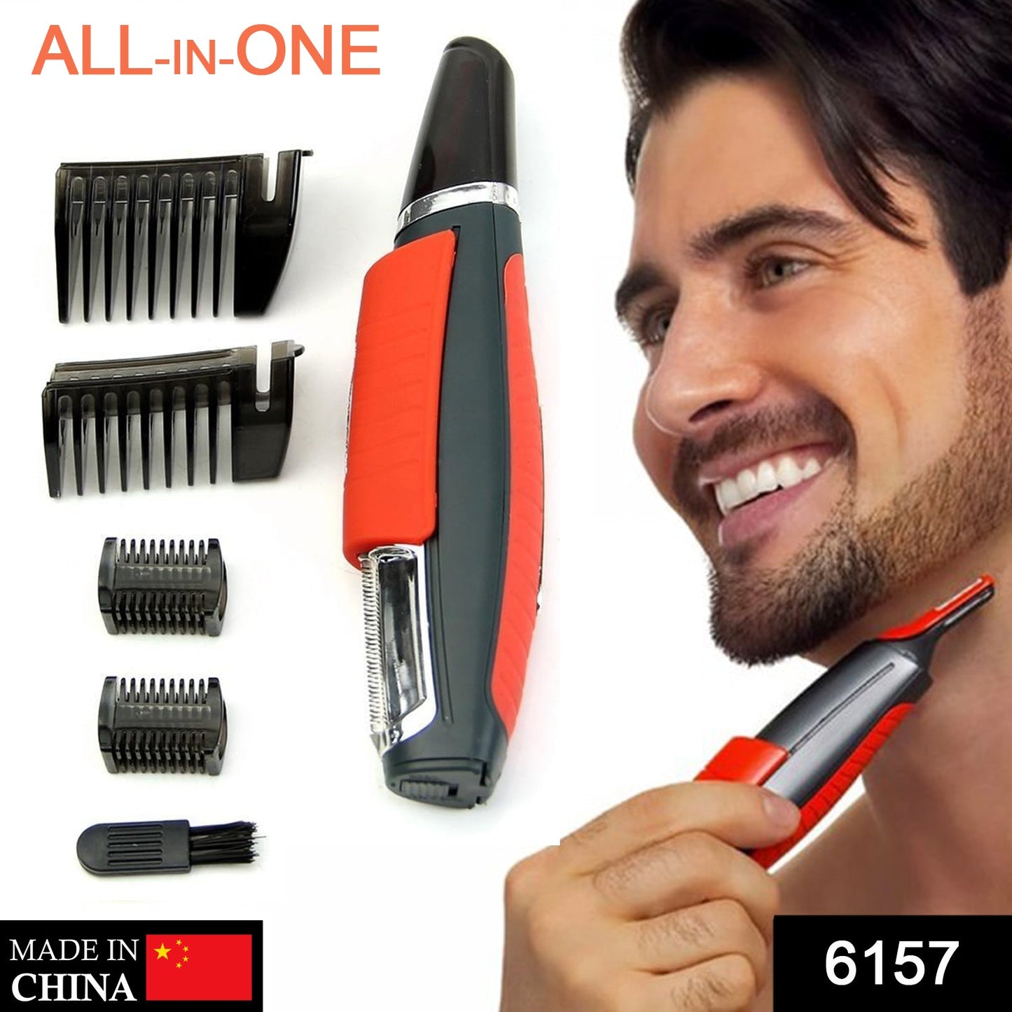 6157 All In 1 Pre Trimmer Used For Trimming And Cutting Of Facial And Body Hairs And All. - Springkart 