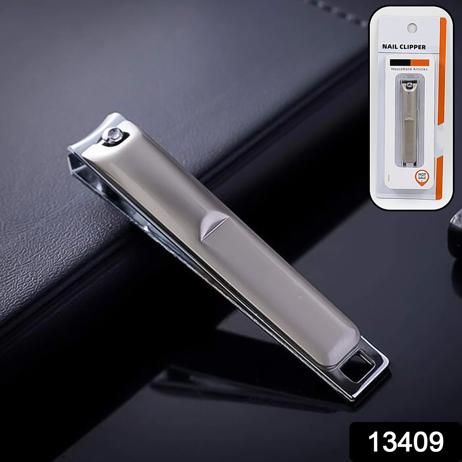 Stainless Steel Folding Portable Large Nail Clippers With Nail File (1 Pc) - Springkart 