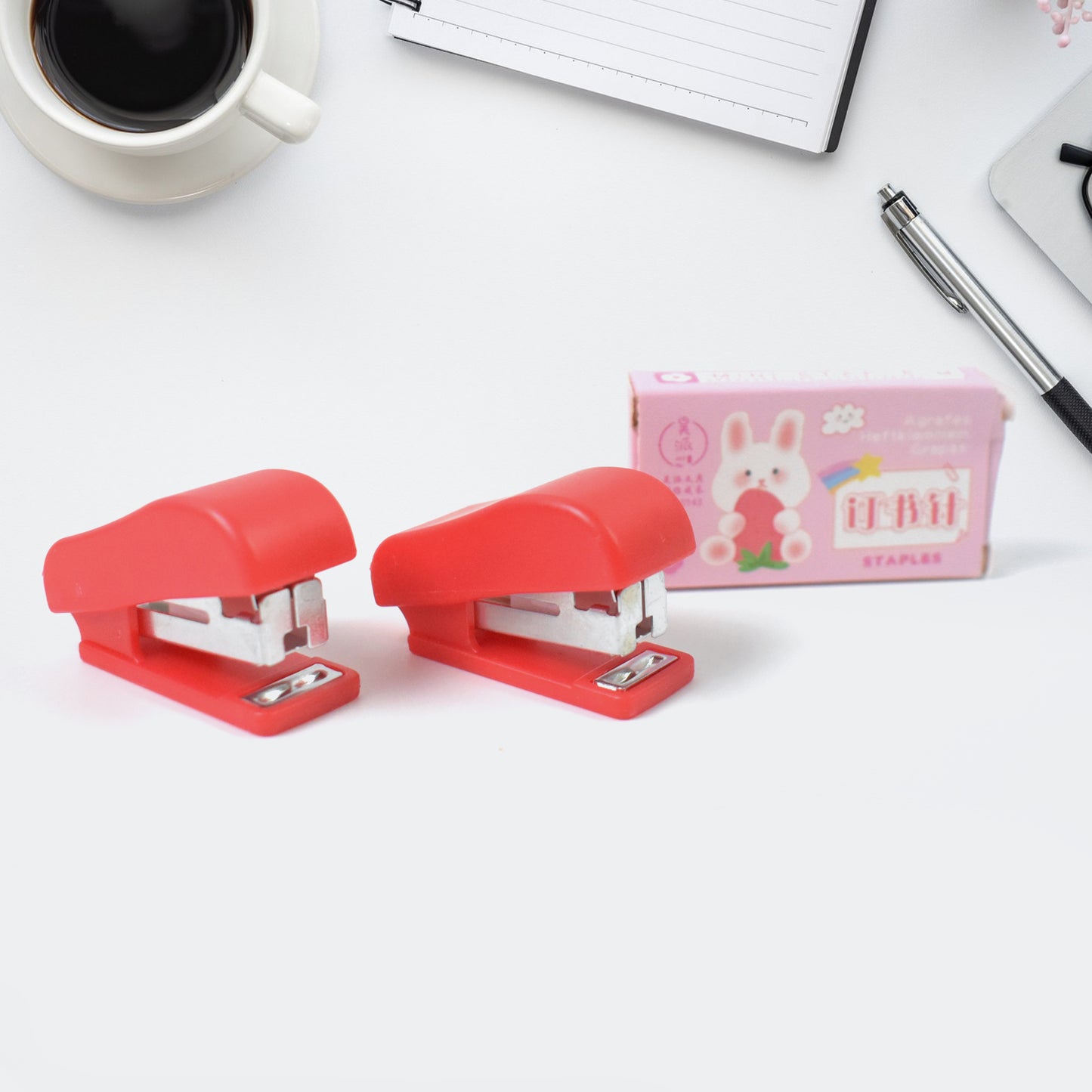 Mini Stapler With Staples Pin Set (2 Pc) - Springkart 