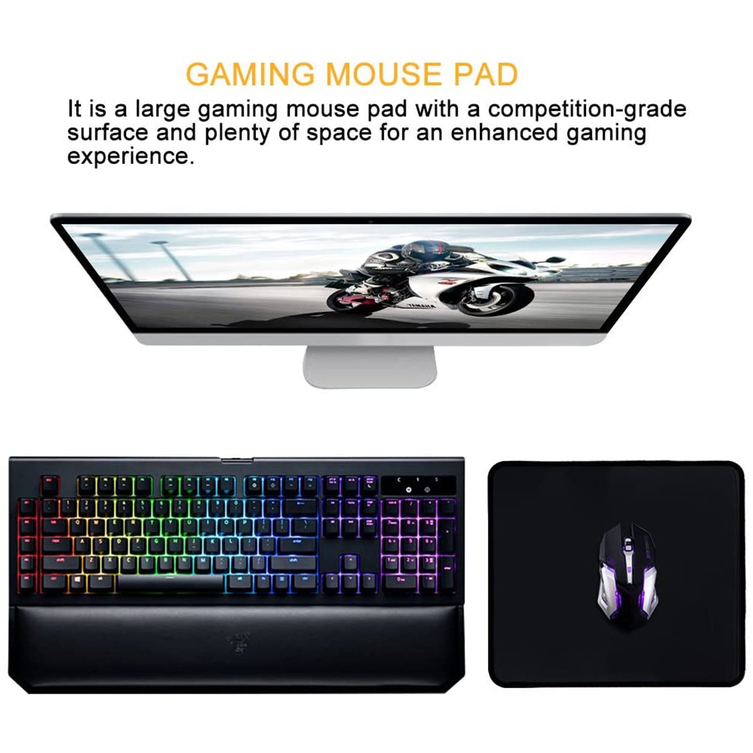 6162 Simple Mouse Pad Used For Mouse While Using Computer. - Springkart 
