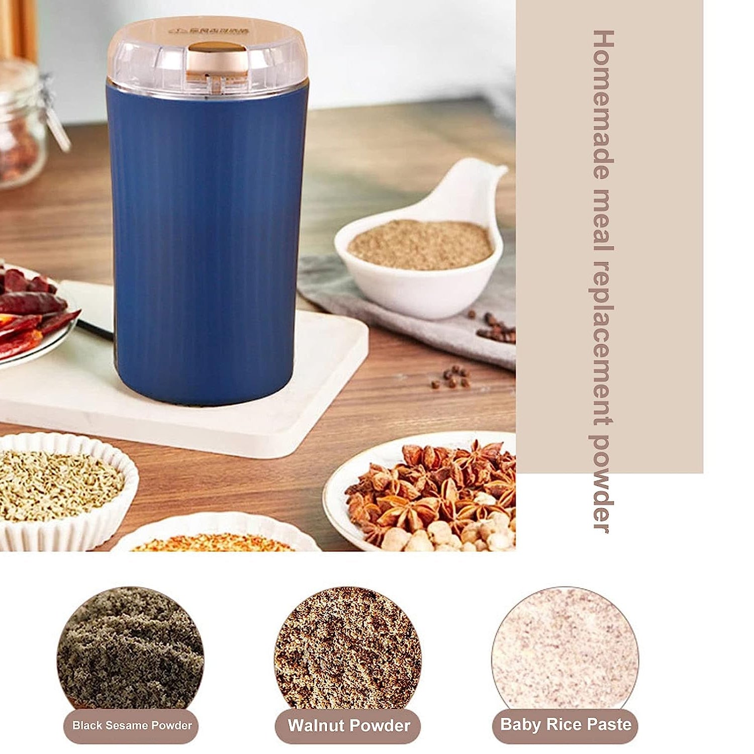 5324 Mini Mixer Small Blander Power Full Mini Grinder Electric Coffee Bean Grinder Grinder Machine Portable Grinder For Home And Office. - Springkart 