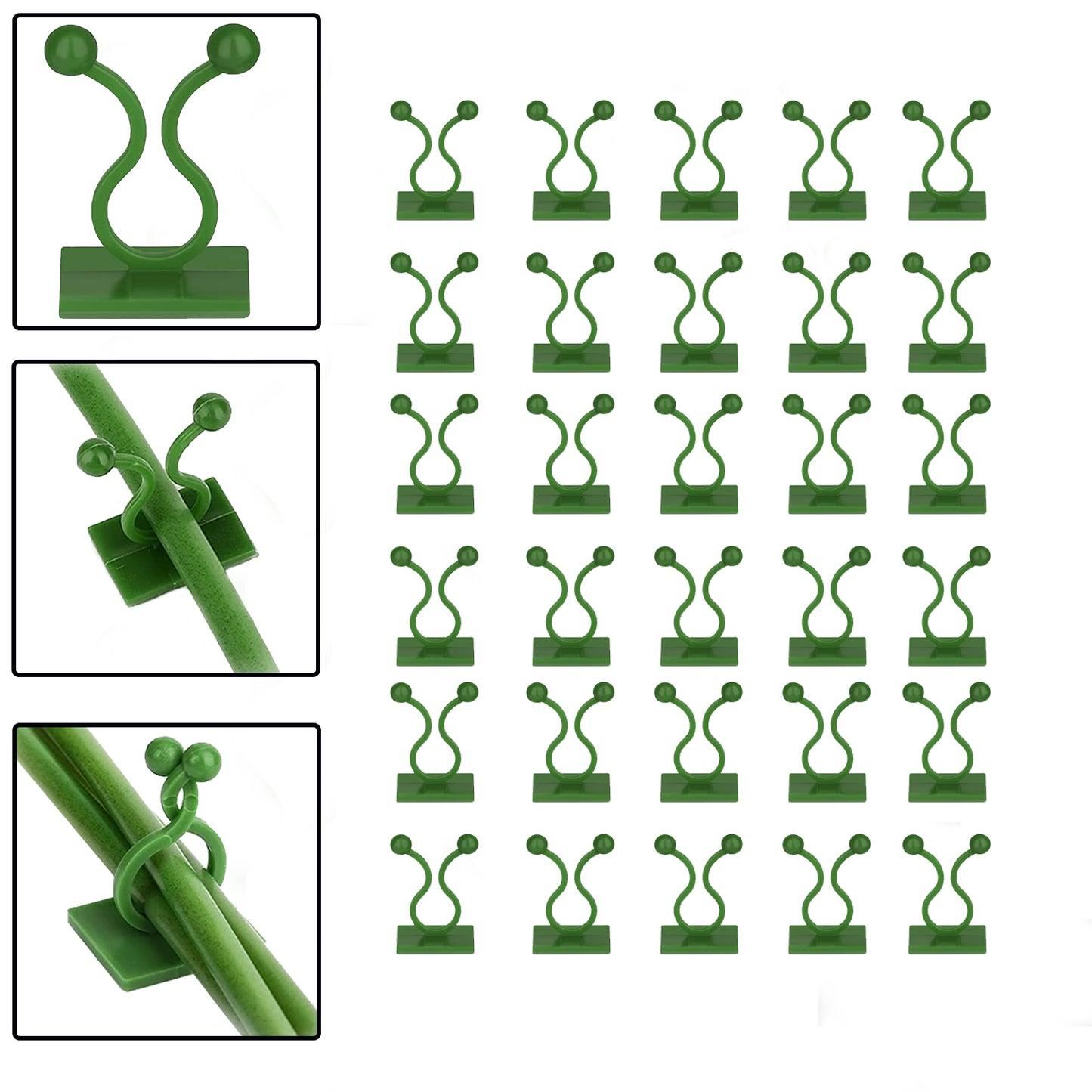 6156a 30pcs Wall Plant Climbing Clip Widely Used For Holding Plants And Poultry Purposes And All. - Springkart 