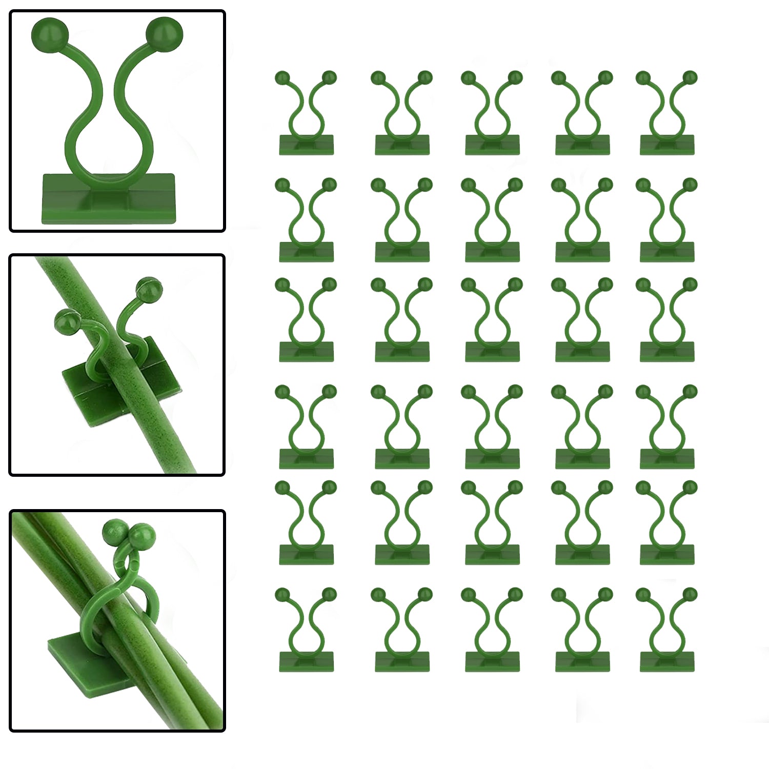 6156a 30pcs Wall Plant Climbing Clip Widely Used For Holding Plants And Poultry Purposes And All. - Springkart 