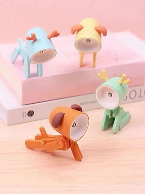 Mini Pet Night Light, Mini Folding Pet LED Night Light Lamp Table & Desktop Ornament DIY Eye Protection for Studies Living Room