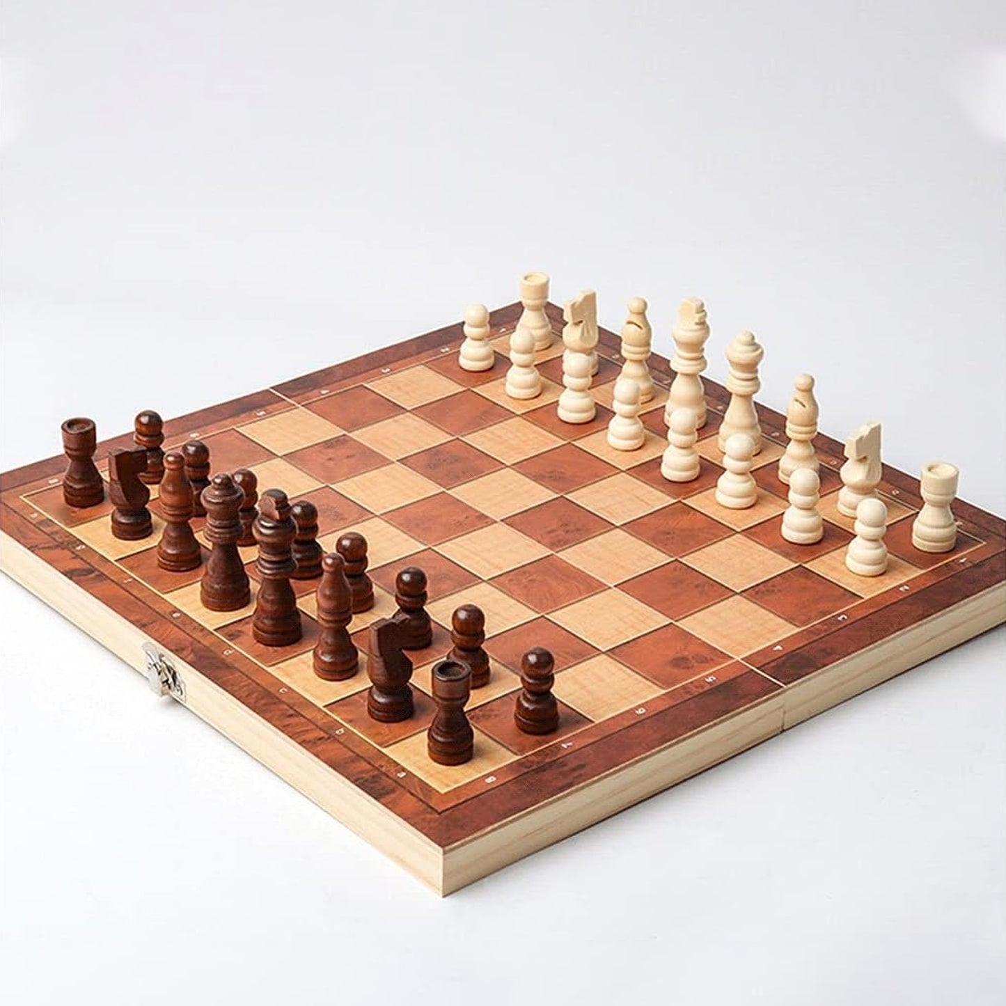 Foldable Wooden Chess Board Set (30 30 Cm 1 Set) - Springkart 