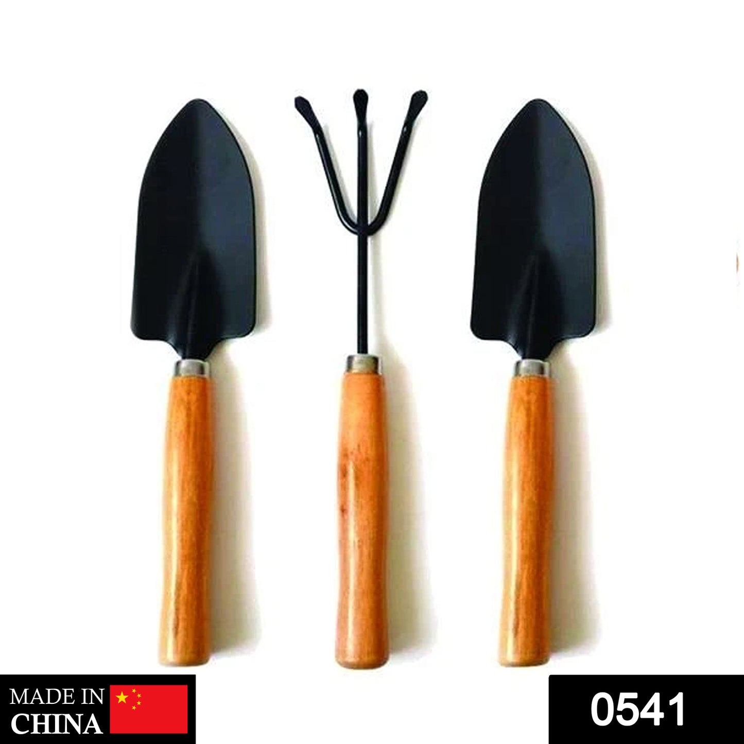 0541 Small Sized Hand Cultivator Small Trowel Garden Fork (Set Of 3)