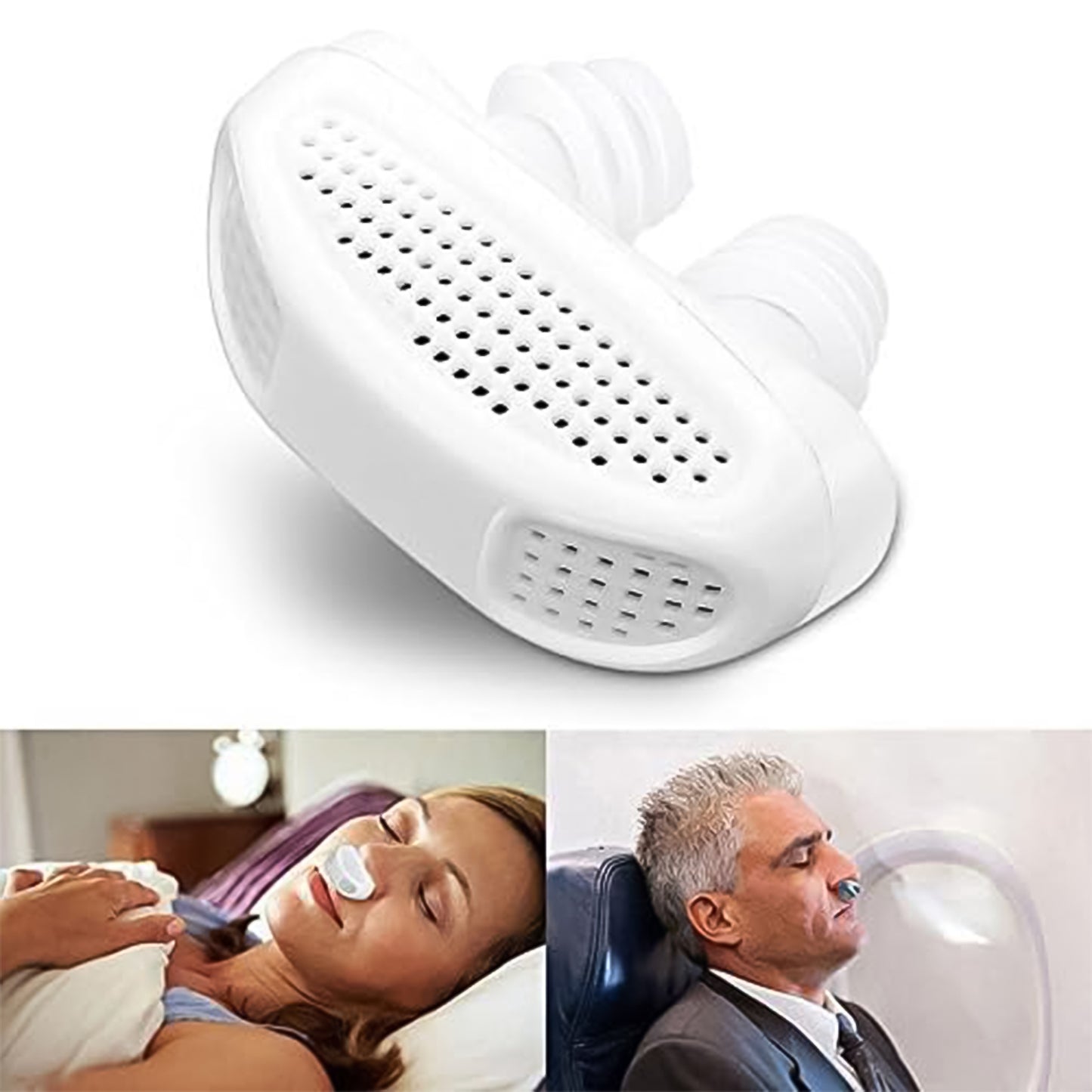 2 In 1 Anti Snoring And Air Purifier Nose Clip Anti Snoring Device (1 Pc  With Plastic Case)