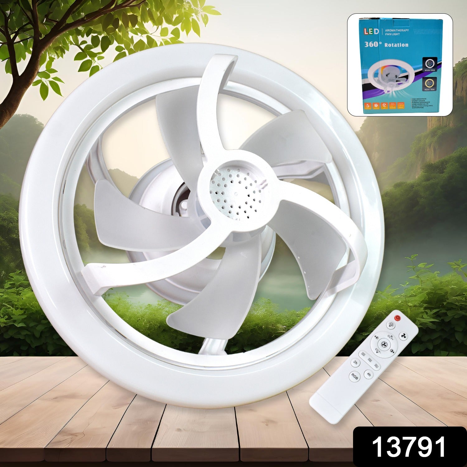 Rotation Ceiling Fan Light Smart Fan With Remote Control (1 Pc) - Springkart 
