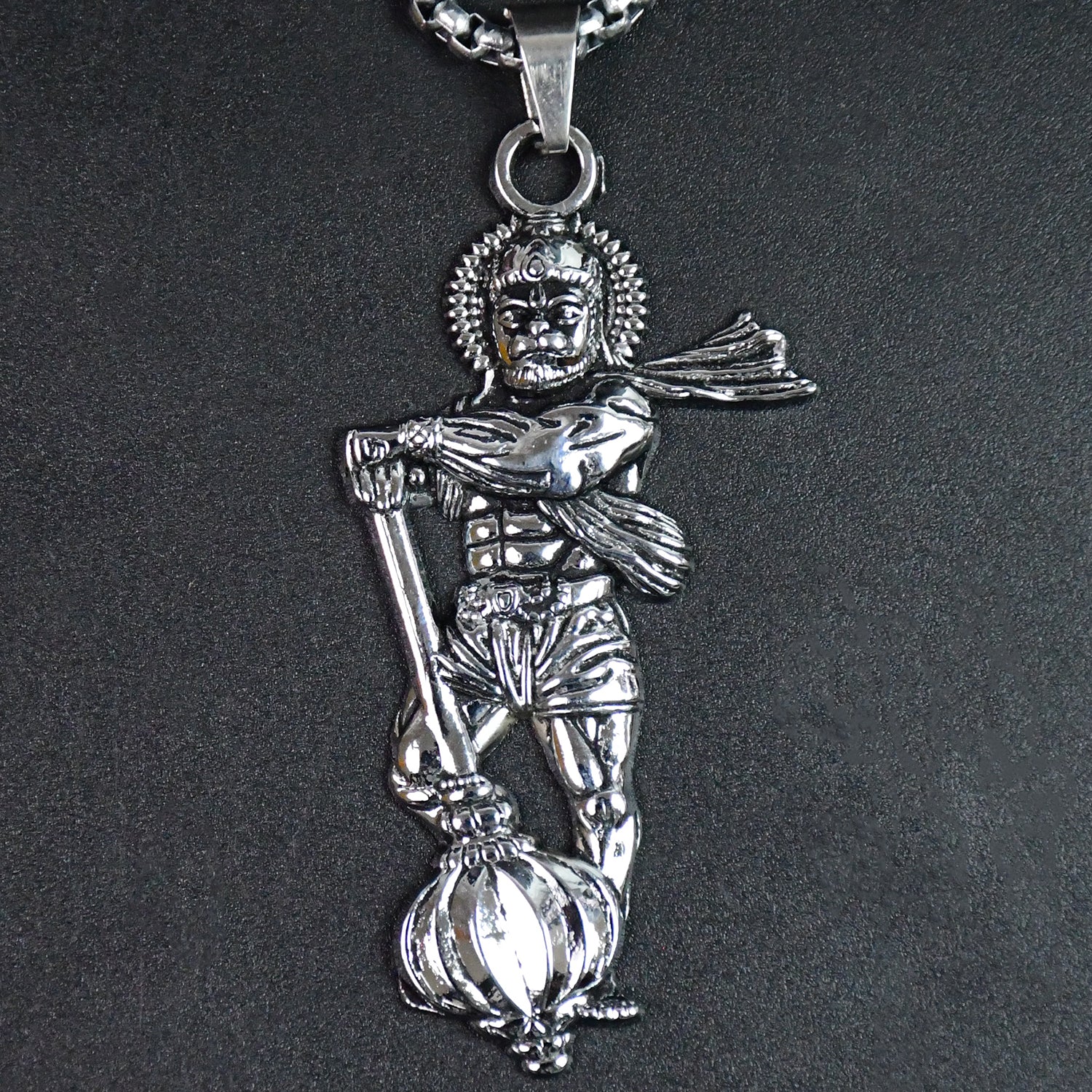 Hanuman Ji Pendant With Gada Religious Jewellery For Men And Women (1 Pc) - Springkart 