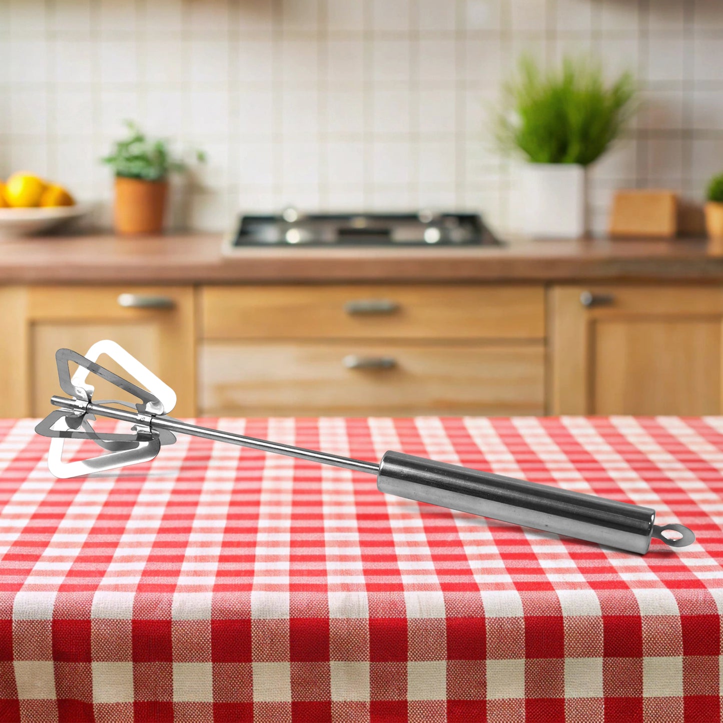 Hand Push Mixer Egg Whisk Stainless Steel Blender (1 Pc) - Springkart 
