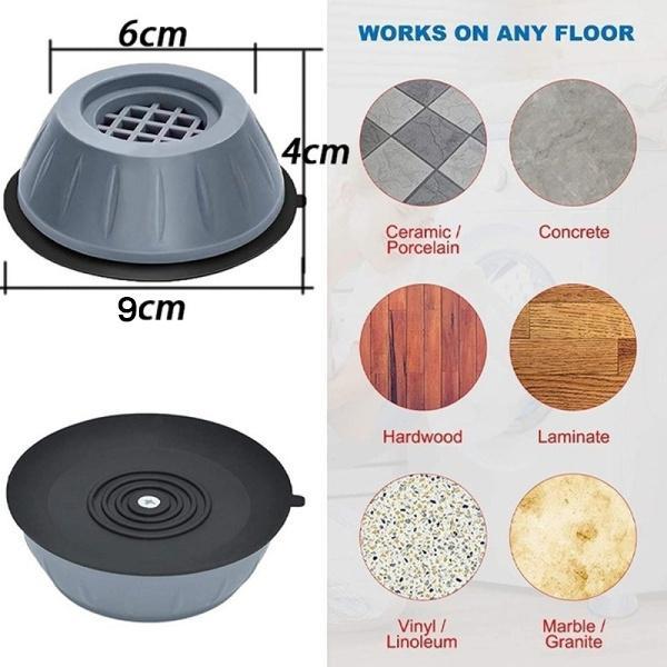 1706 Machine Leveling Feet Anti Walk Pads Shock Absorbed Furniture Lifting Base - Springkart 