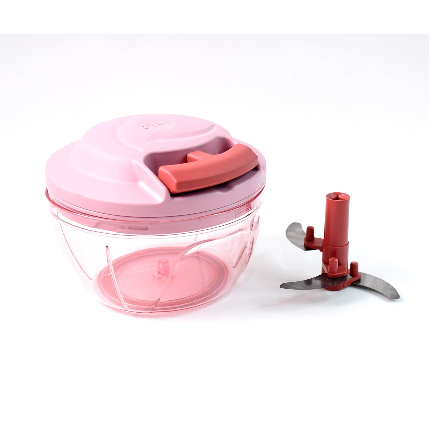 Apex Power-x Triple Stainless Steel Blades And Hand-pull Vegetable Chopper (500ml) - Springkart 