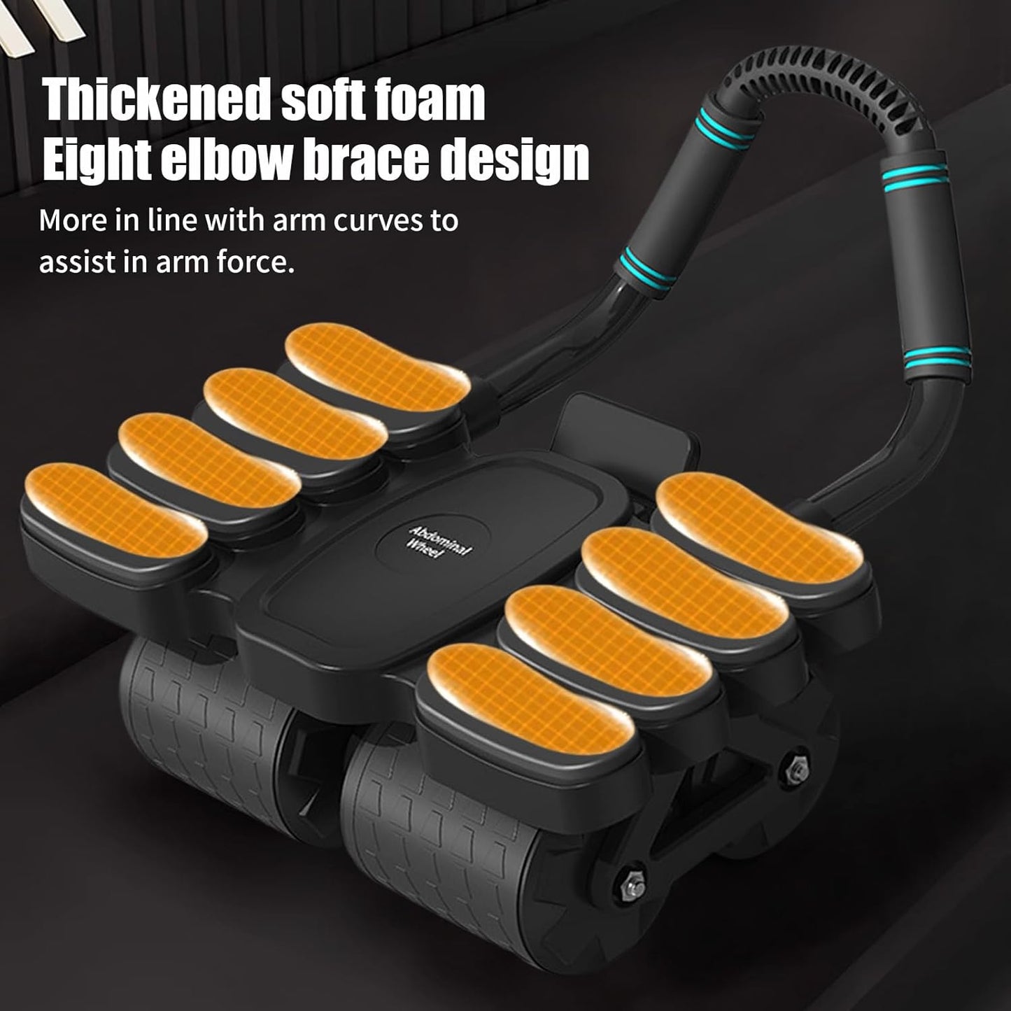Automatic Rebound Abdominal Wheel With 8 Elbow Supports (1 Pc) - Springkart 