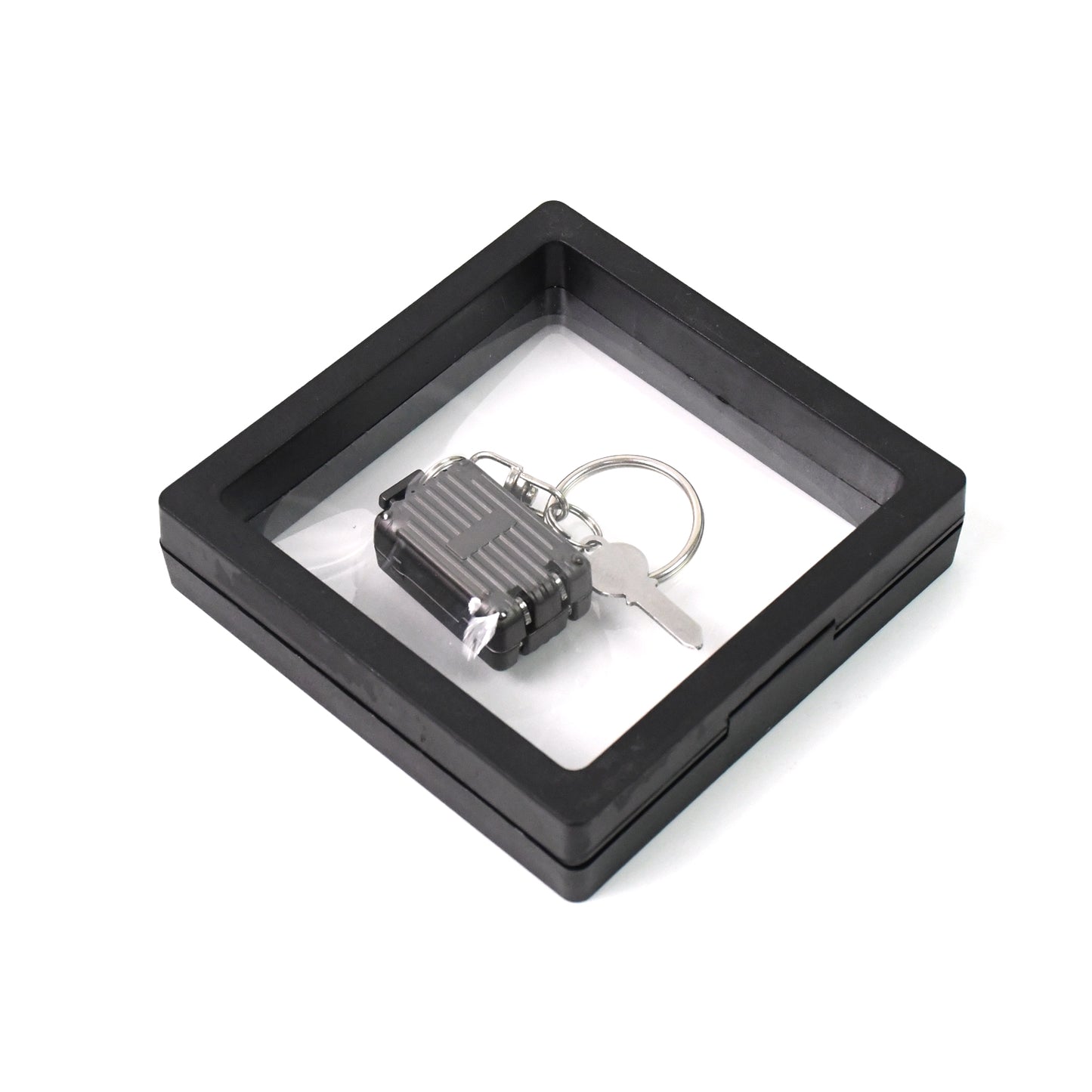 Suitcase Shape Nail Clipper Keychain With Key 3d Floating Frame Display Case (1 Set) - Springkart 