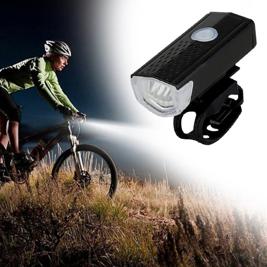 1637 Usb Rechargeable Bicycle Light Set 400 Lumen Super Bright Headlight Front Lights - Springkart 