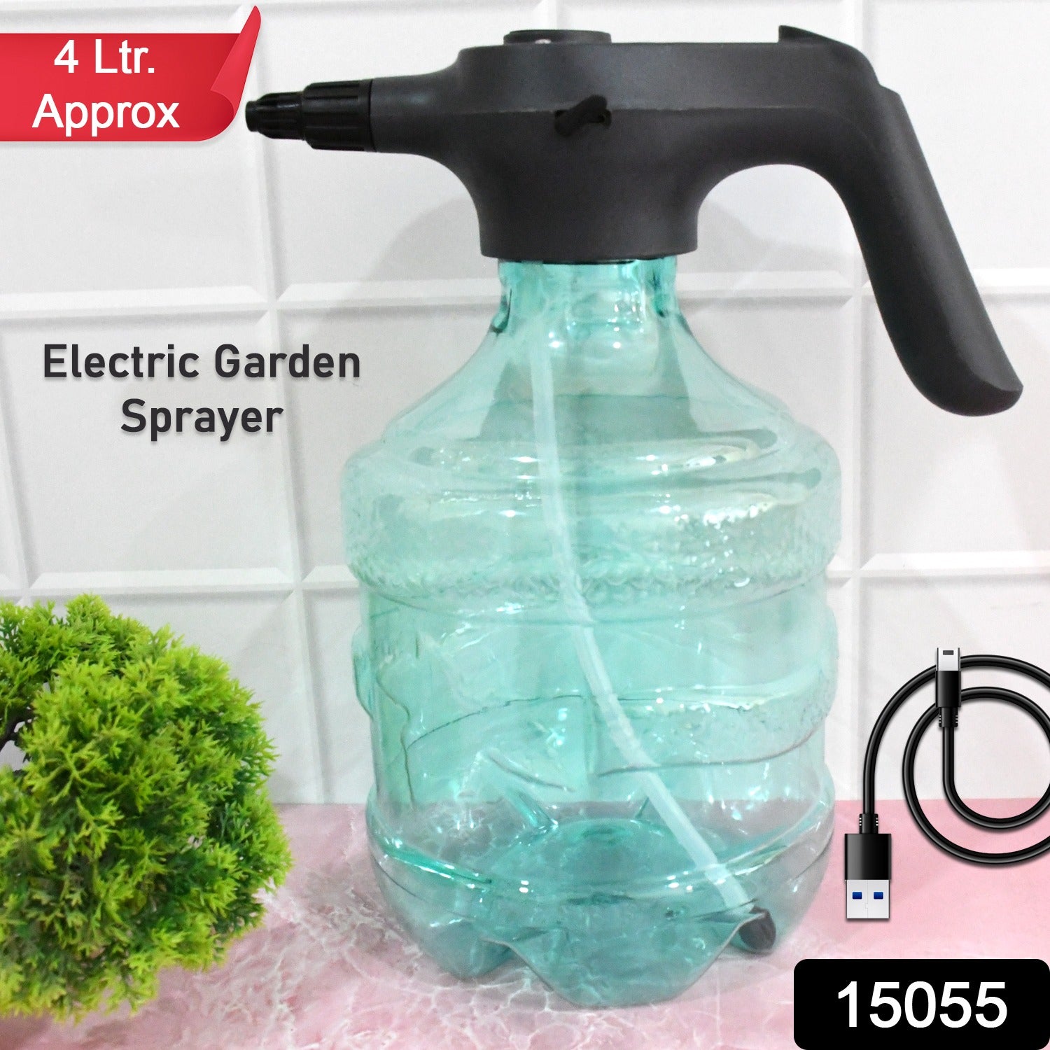Electric Spray Bottle Garden Sprayer Automatic Watering Can (1 Pc 4 Ltr. Approx) - Springkart 