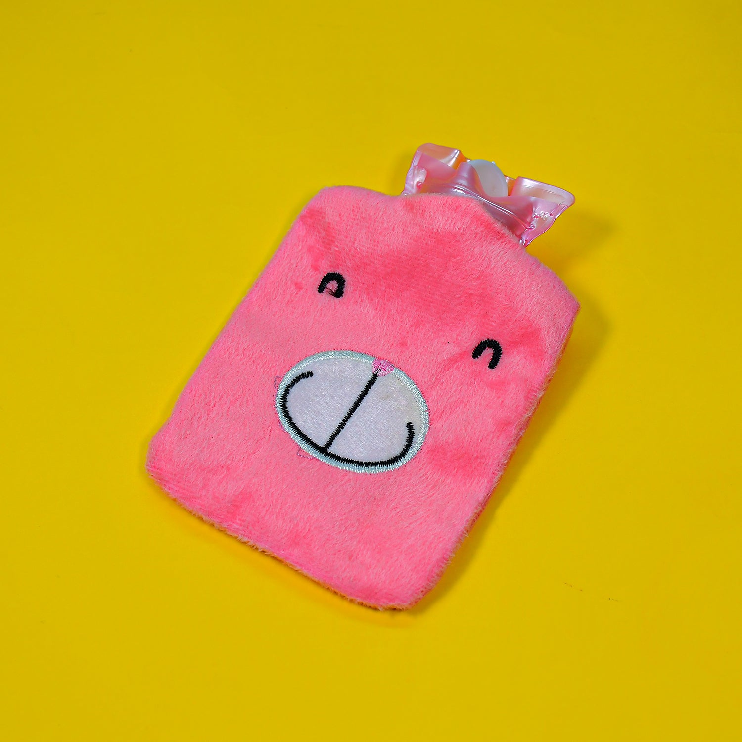 6502 Pink Small Hot Water Bag With Cover For Pain Relief Neck Shoulder Pain And Hand Feet Warmer Menstrual Cramps. - Springkart 