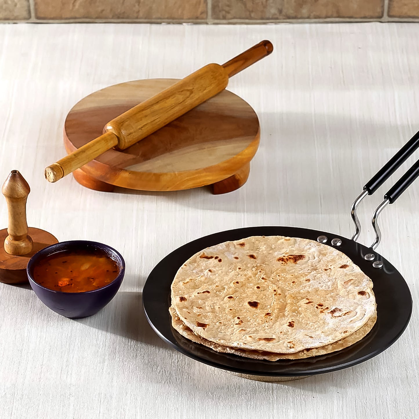 Multi Purpose Aluminium Rays Roti Tawa (10 Inch  3 Mm)