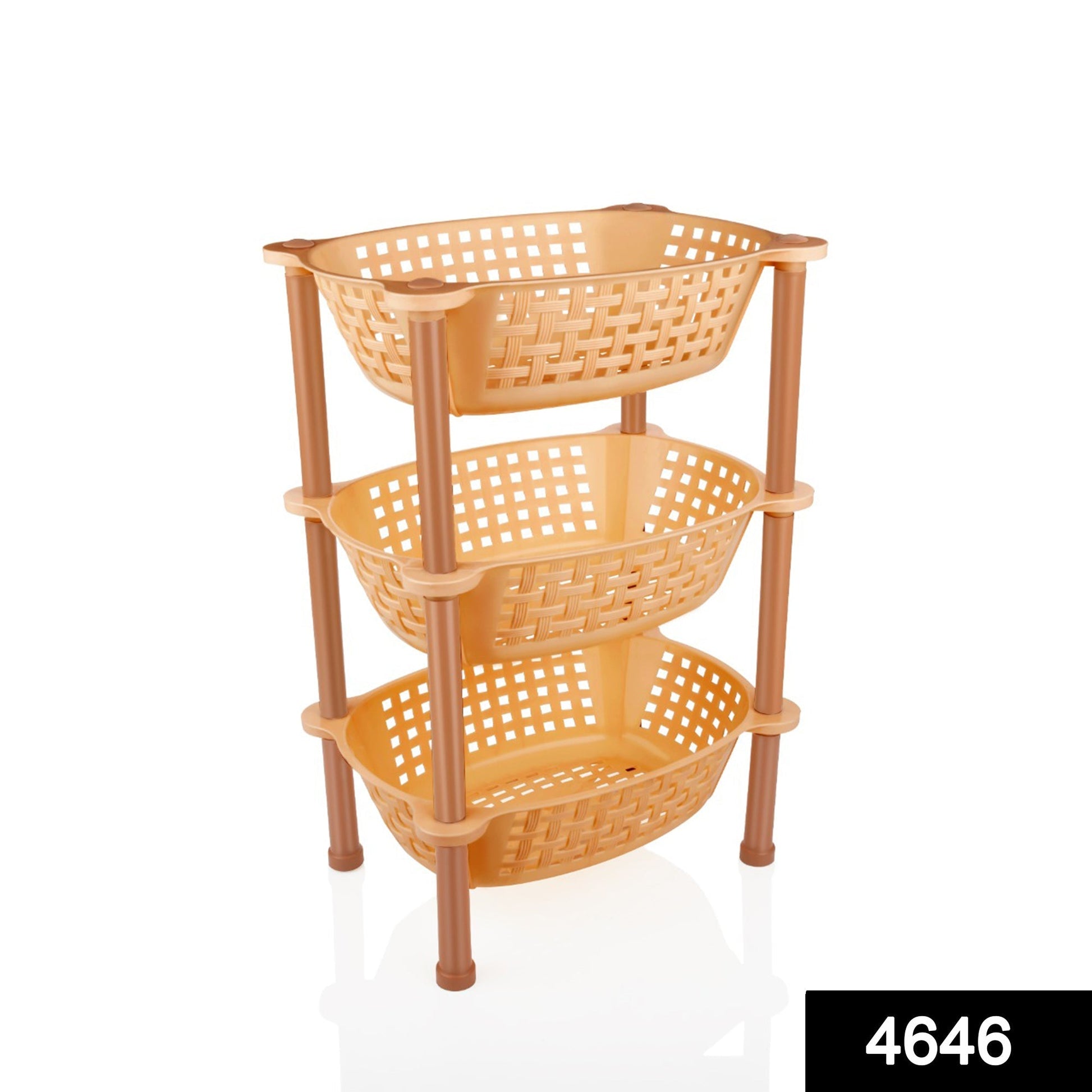 Multipurpose Plastic Storage Rack Organiser - 3 pcs - Springkart 