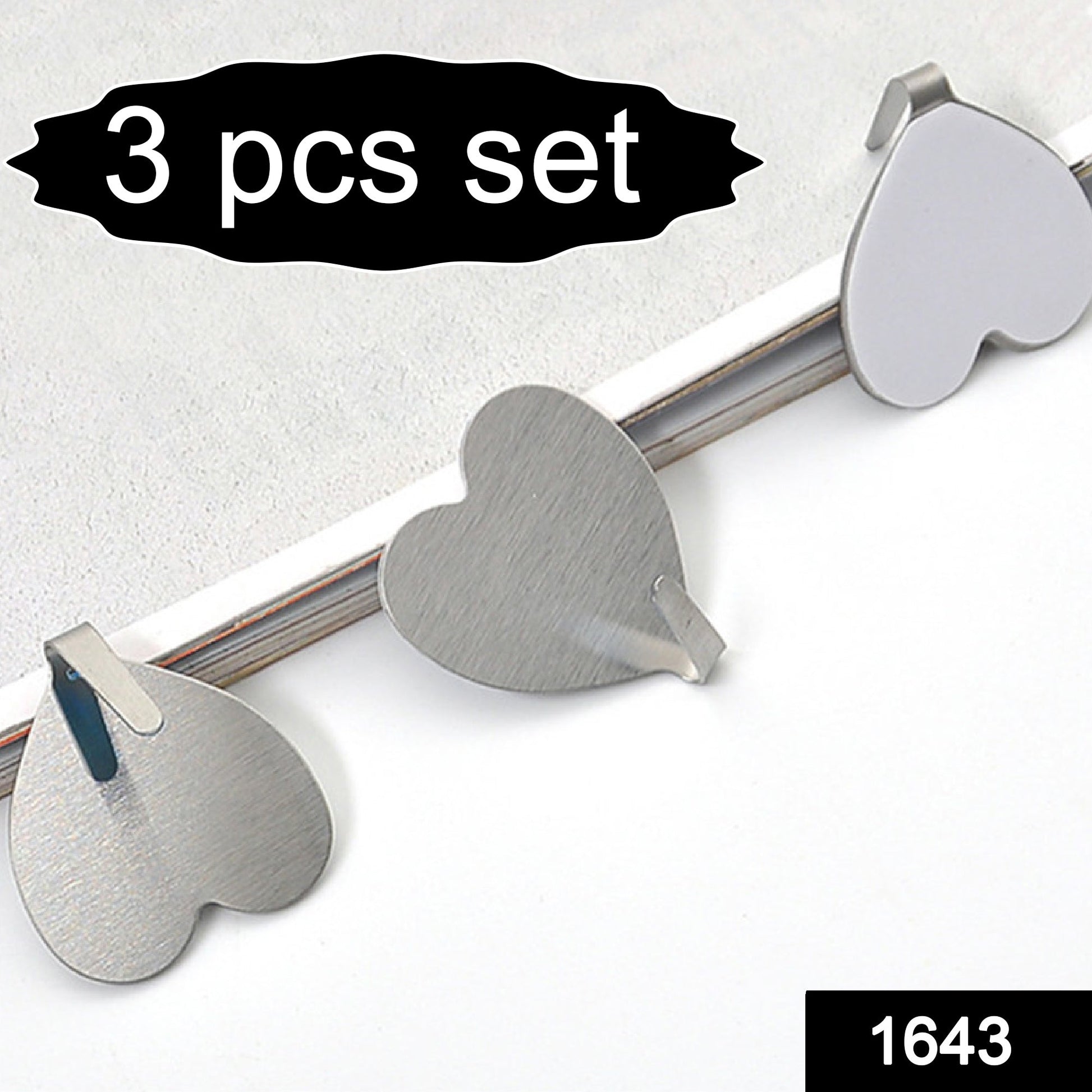 Multipurpose Stainless Steel Adhesive Hooks - Springkart 