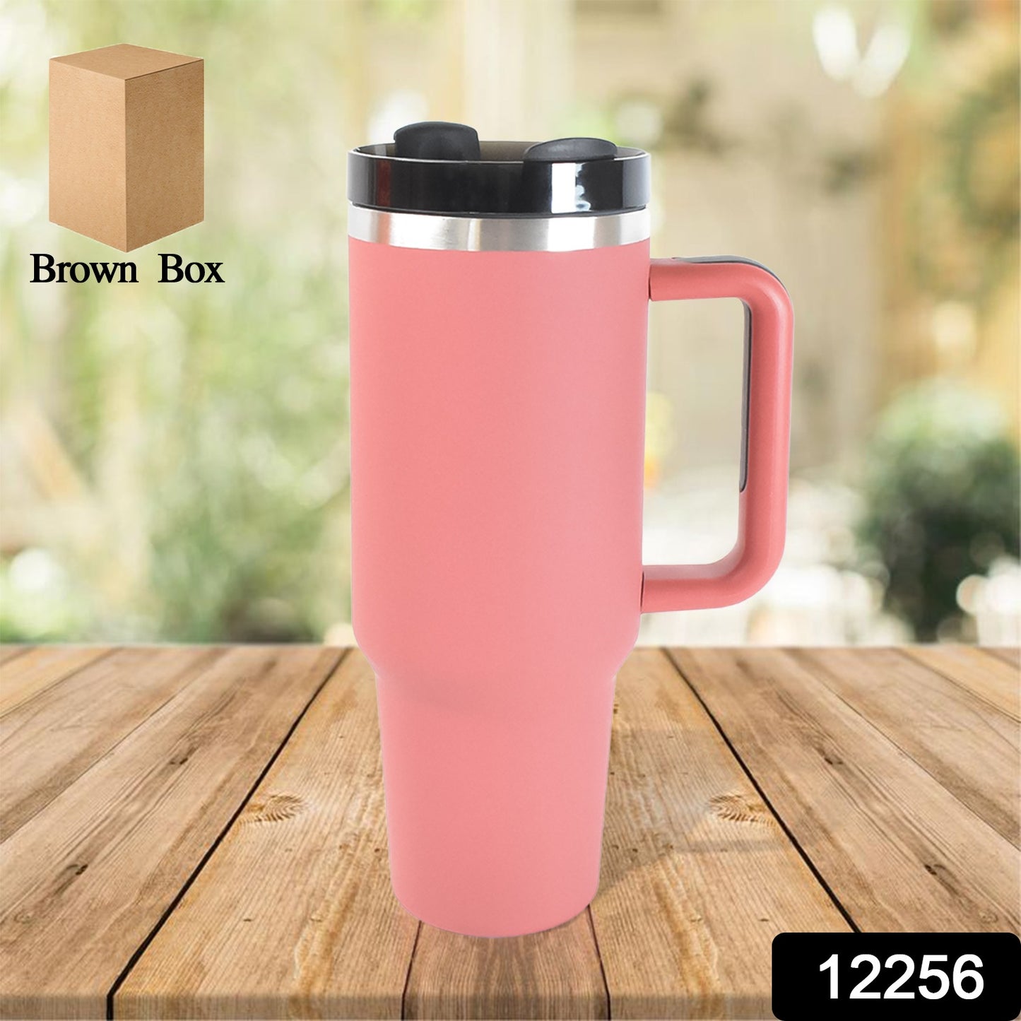 Stainless Steel Vacuum Insulated Tumbler With Lid (Approx 1200 Ml) - Springkart 