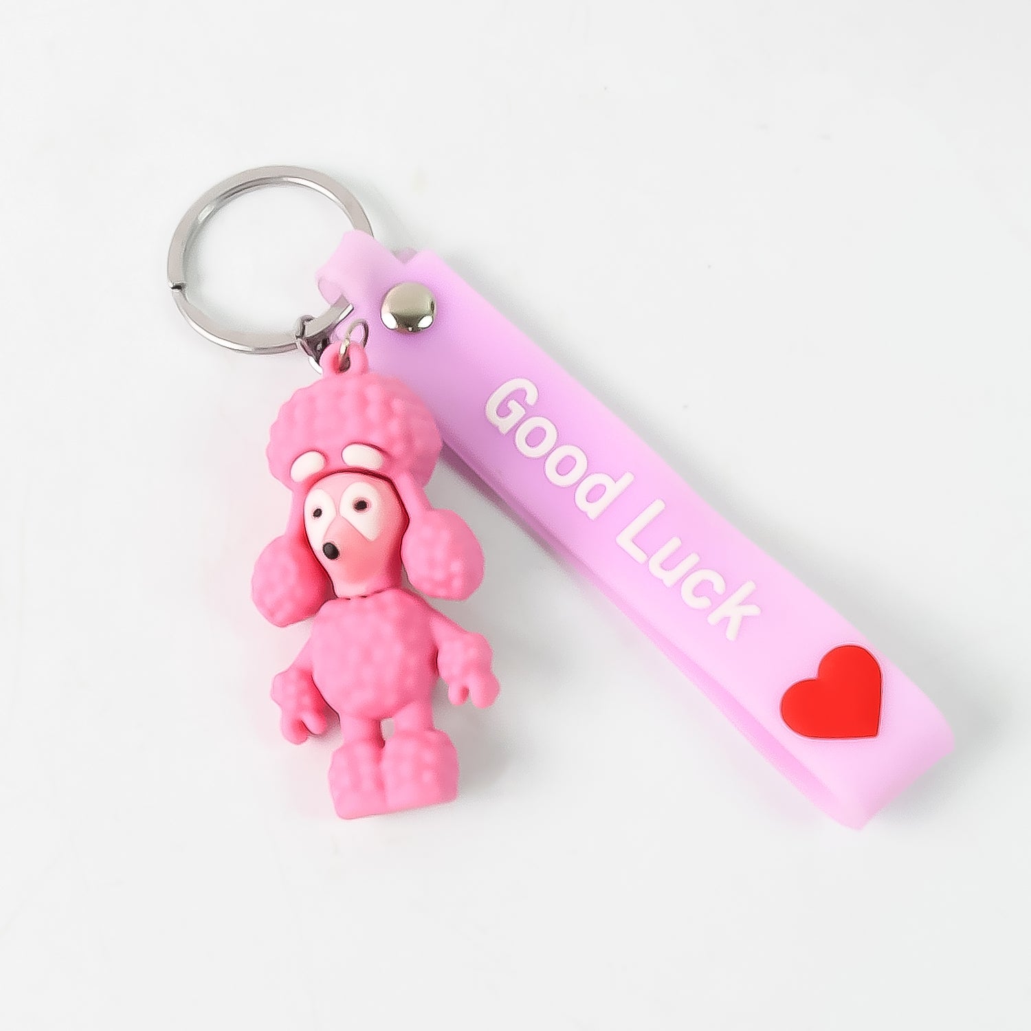 Cute Cartoon Silicone 3d Key Chain With Metal Hook Strap (Pack Of 1) - Springkart 