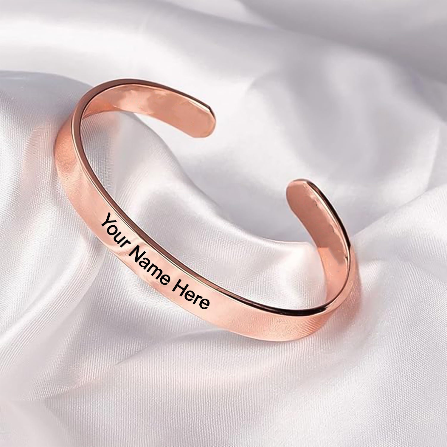 Customized Personalized Stylish Kada Bracelet (1 Pc Rose Gold Copper) - Springkart 